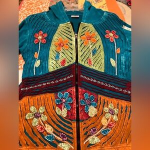 Bohemian hoodie, S/M